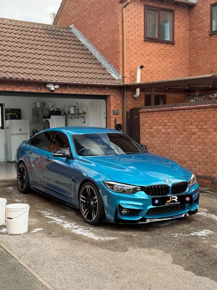 BMW 4 Series Gran Coupé in Snapper Rocks Blue after detail